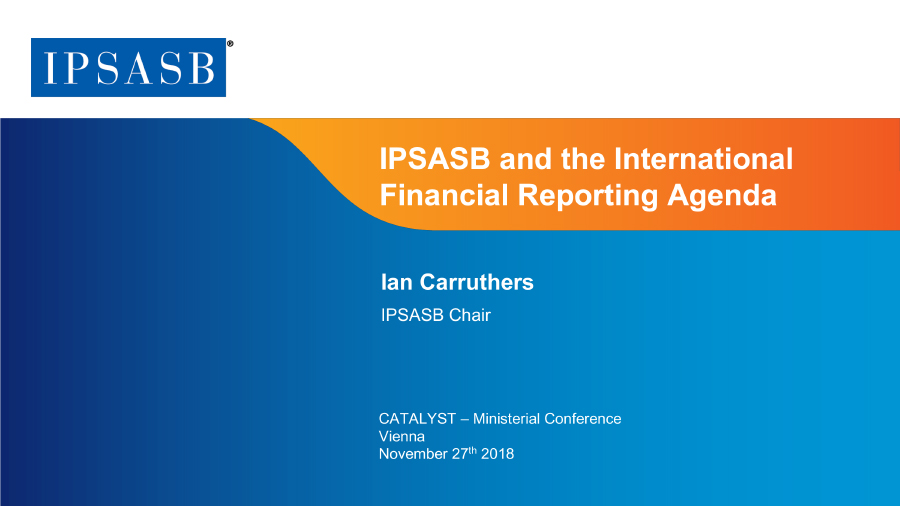 IPSASB and the International Financial Reporting Agenda 