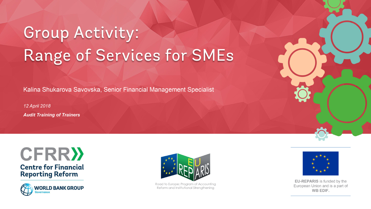 Group Activity: Range of Services for SMEs