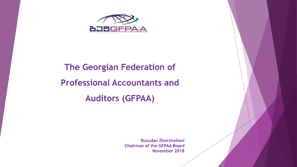 The Georgian Federation of Professional Accountants and Auditors (GFPAA)