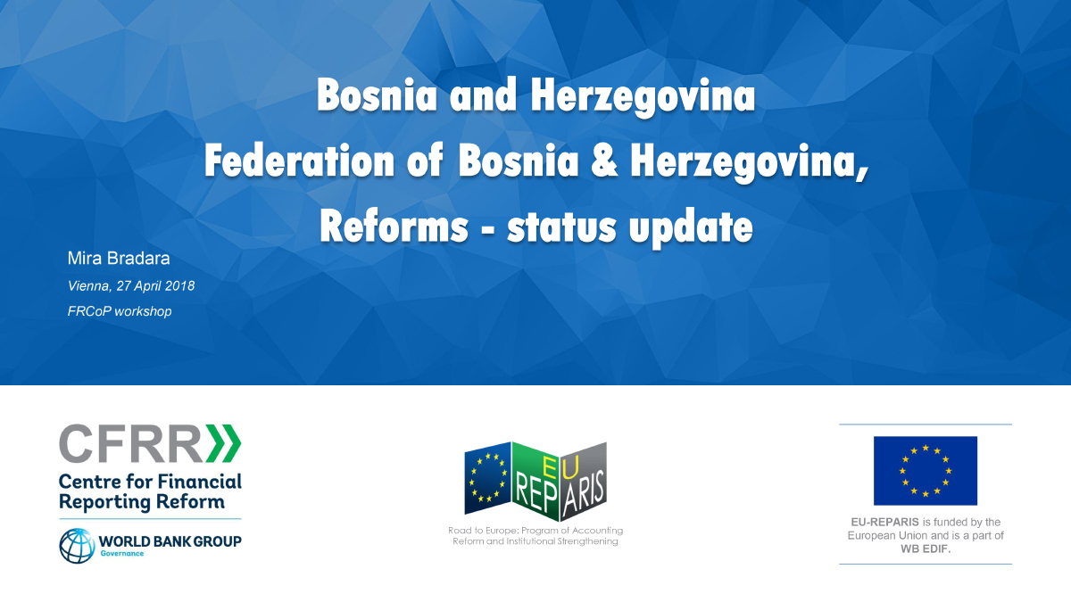 Bosnia and Herzegovina - Federation of Bosnia & Herzegovina, Reforms - status update
