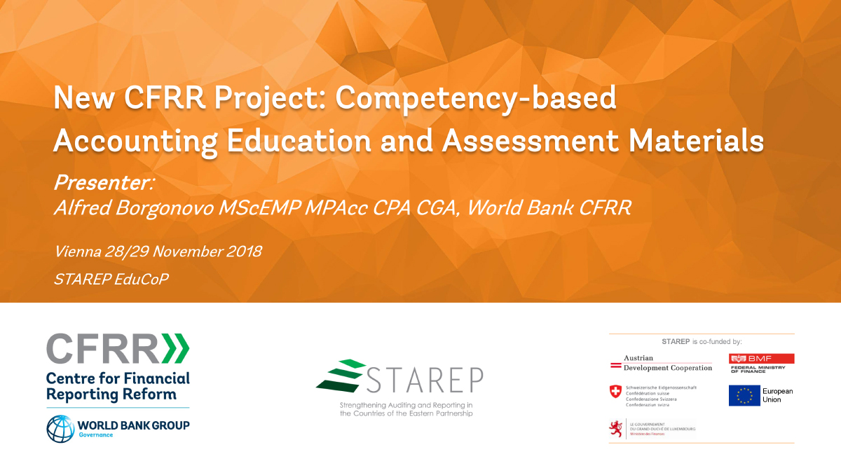 New CFRR Project: Competency-based Accounting Education and Assessment Materials 