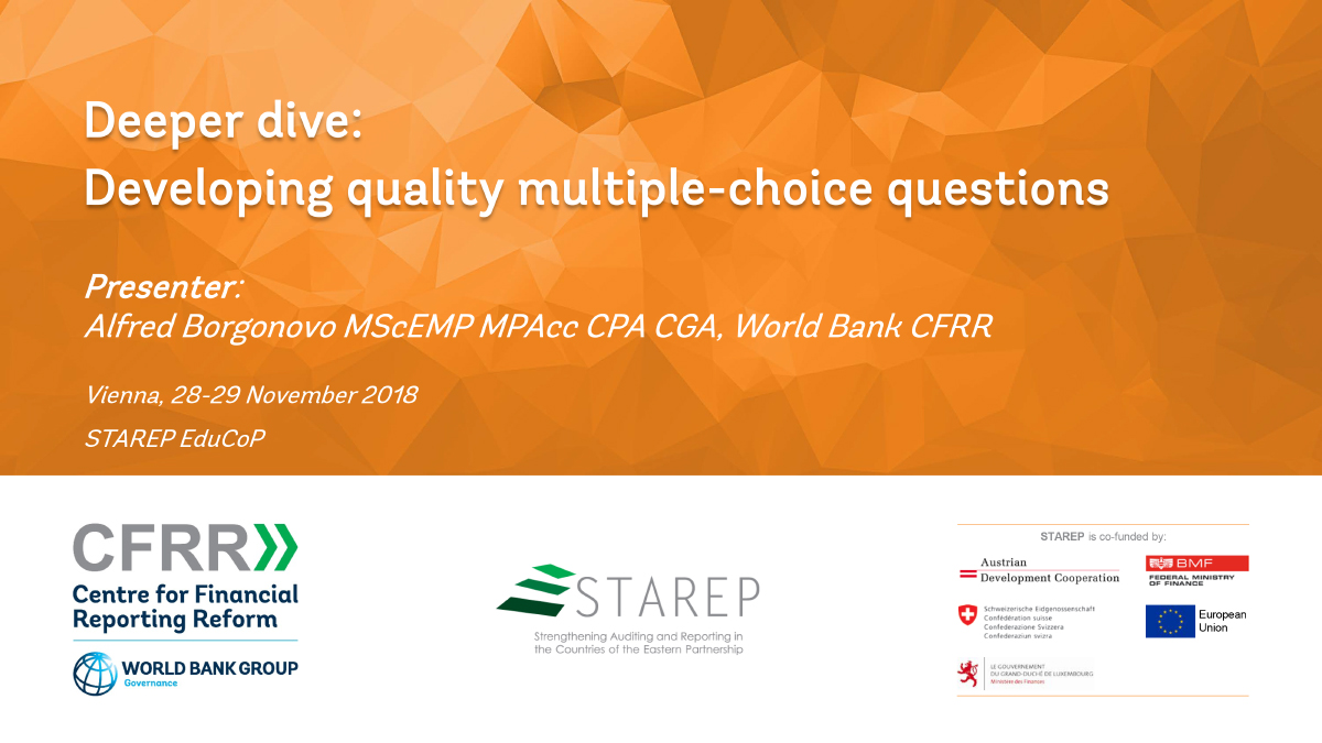 Deeper dive: Developing quality multiple-choice questions