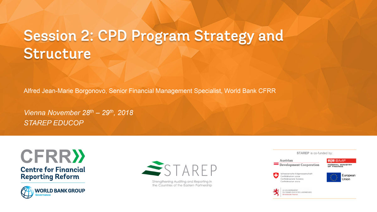 Session 2: CPD Program Strategy and Structure