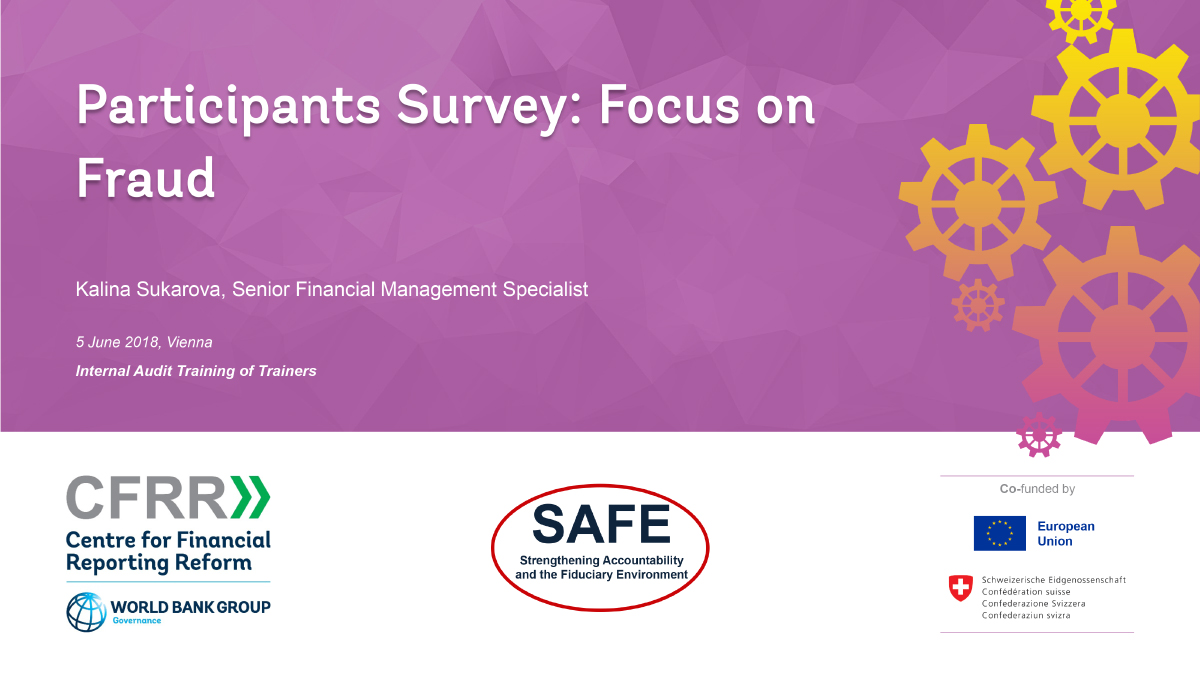 Participants Survey: Focus on Fraud