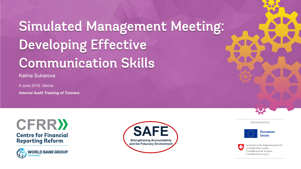 Simulated Management Meeting: Developing Effective Communication Skills
