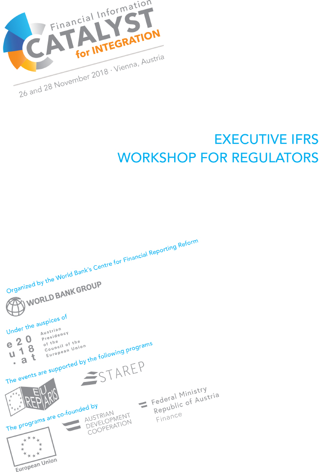 Executive IFRS Workshop for Regulators Agenda