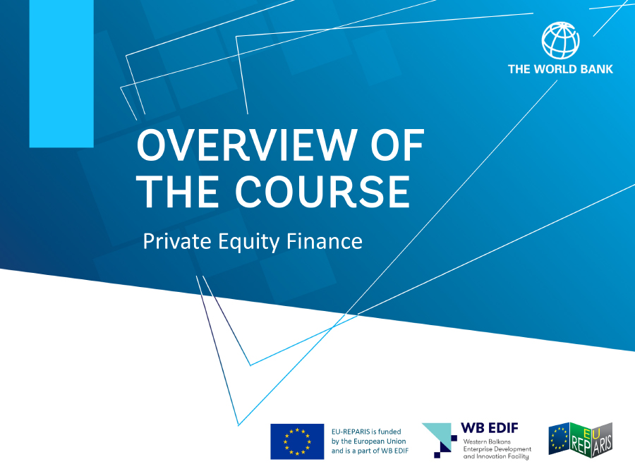 Overview of the course. Private Equity Finance