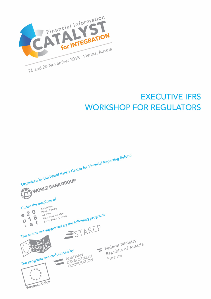 "IFRS workshop for Regulators" Agenda