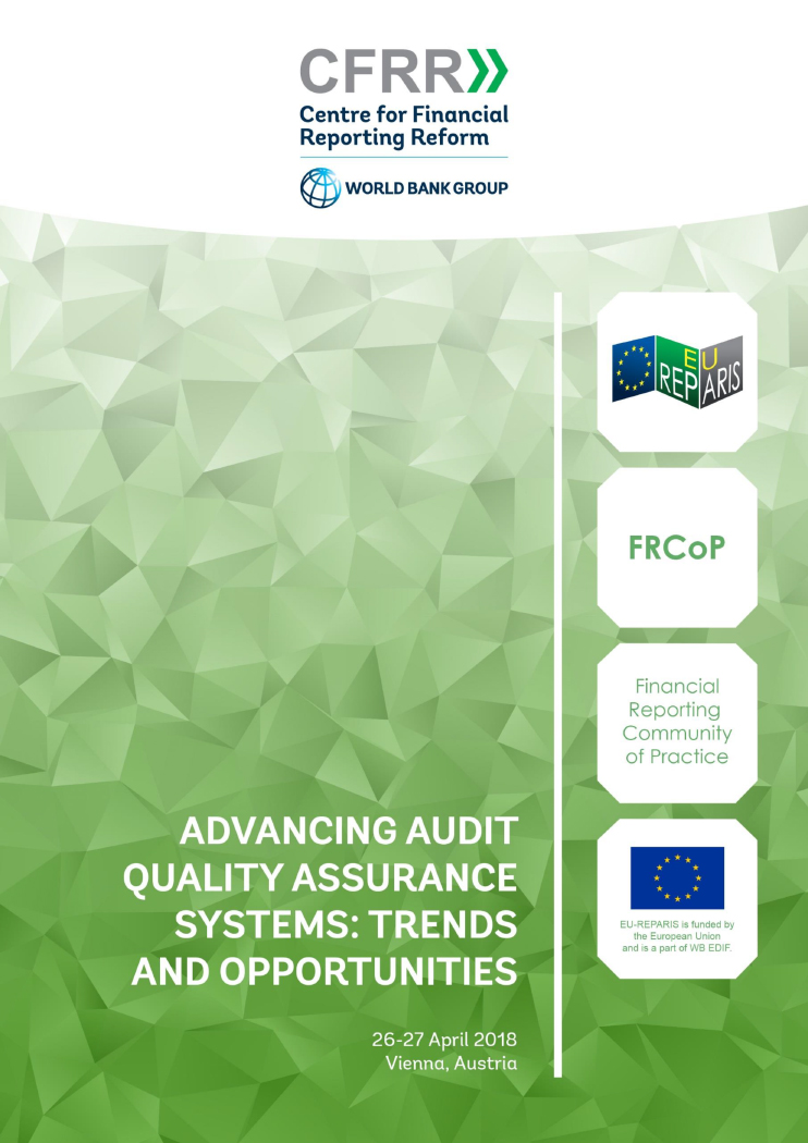 "Advancing Audit Quality Assurance Systems: Trends and Opportunities" FRCoP Agenda 