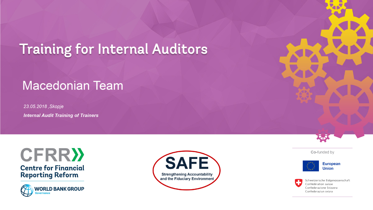 Macedonia: Training for Internal Auditors 
