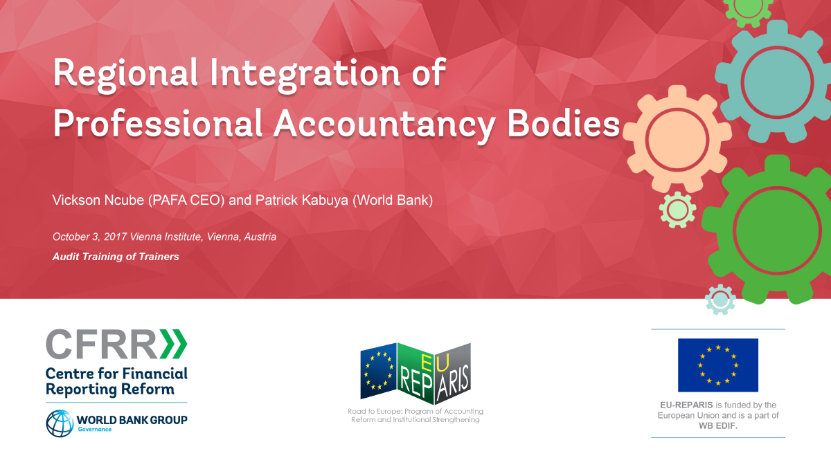 Regional Integration of Professional Accountancy Bodies