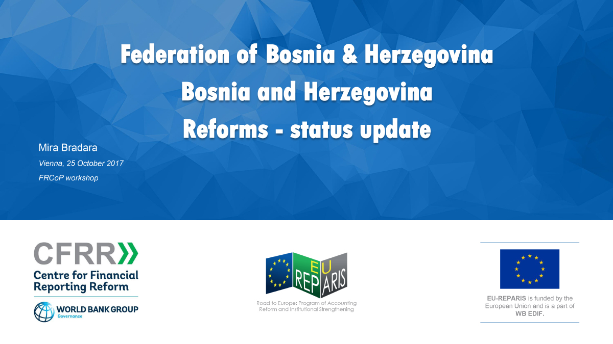 Federation of Bosnia & Herzegovina: Reforms - status update