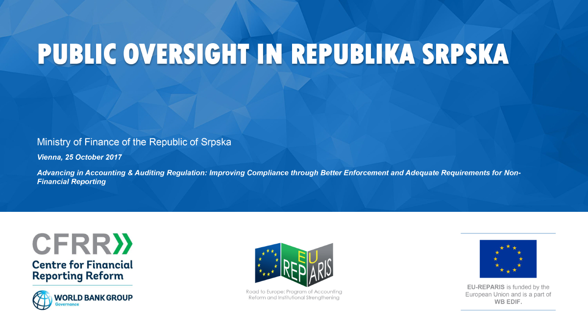 Public Oversight in Republika Srpska