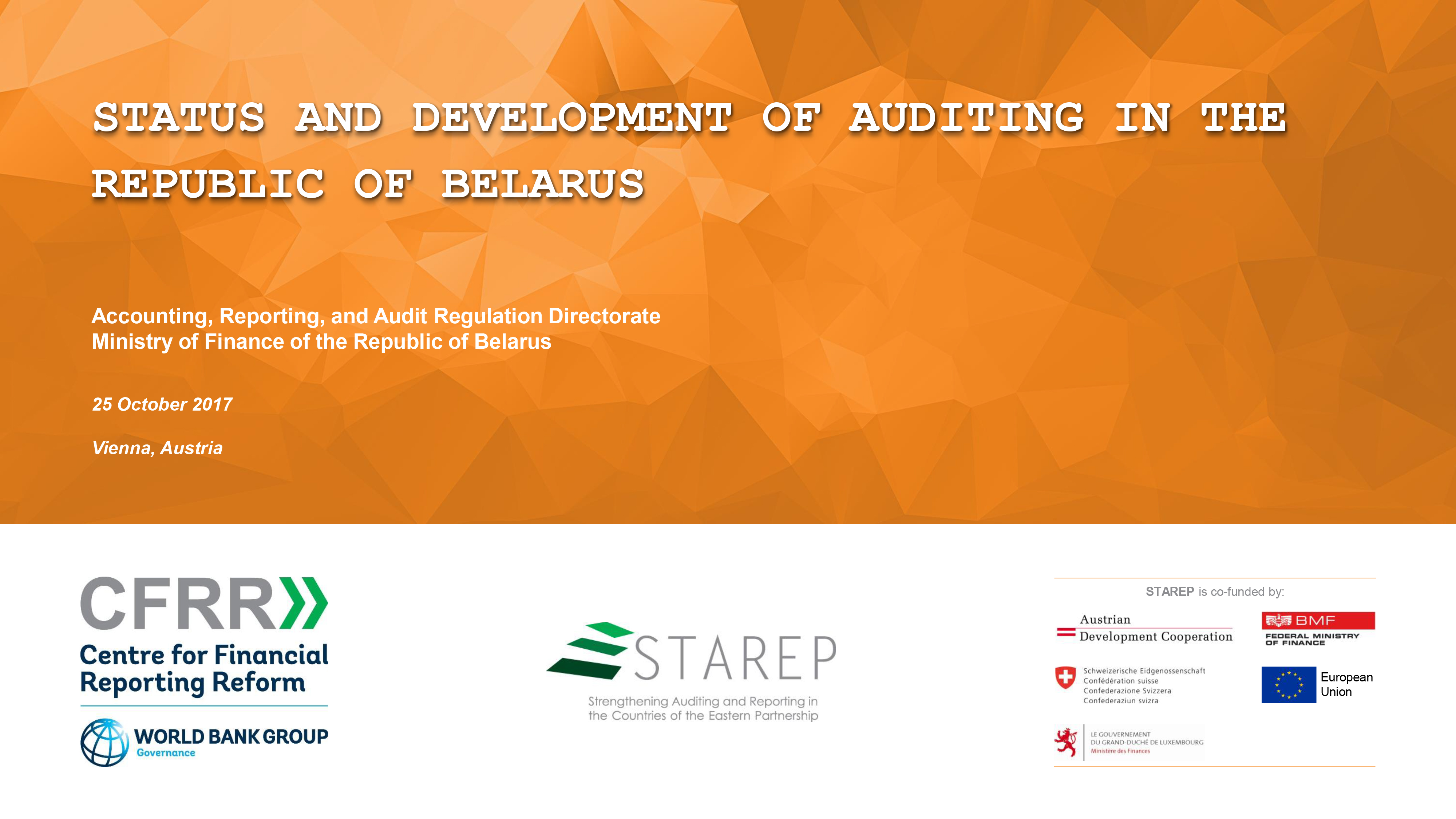 Status and Development of Auditing in the Republic of Belarus