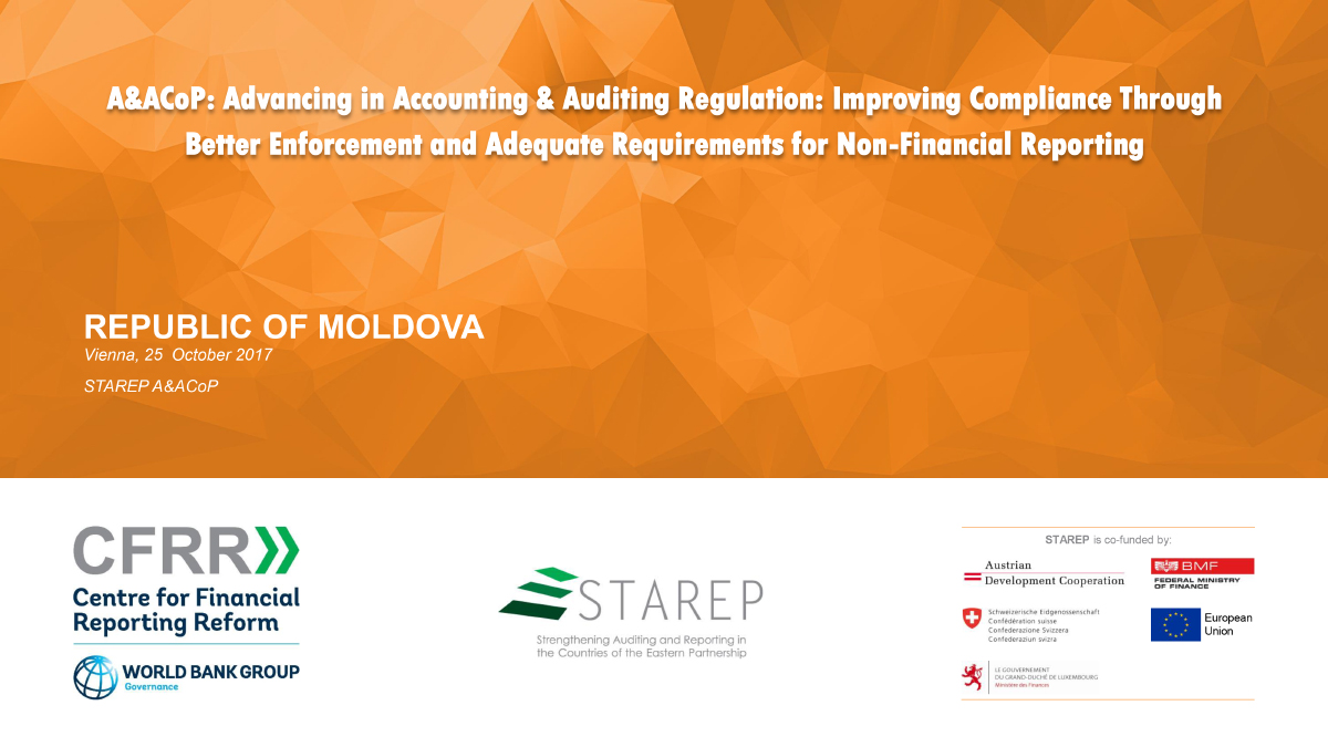 Advancing in Accounting & Auditing Regulation:Improving Compliance Through Better Enforcement and Adequate Requirements for Non-Financial Reporting
