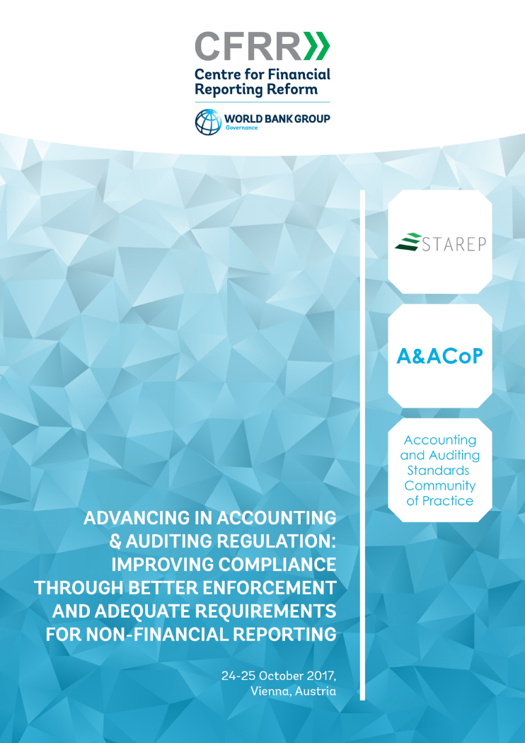 "Advancing in Accounting & Auditing Regulation: Workshop for STAREP and EU-REPARIS Countries" A&ACoP Agenda
