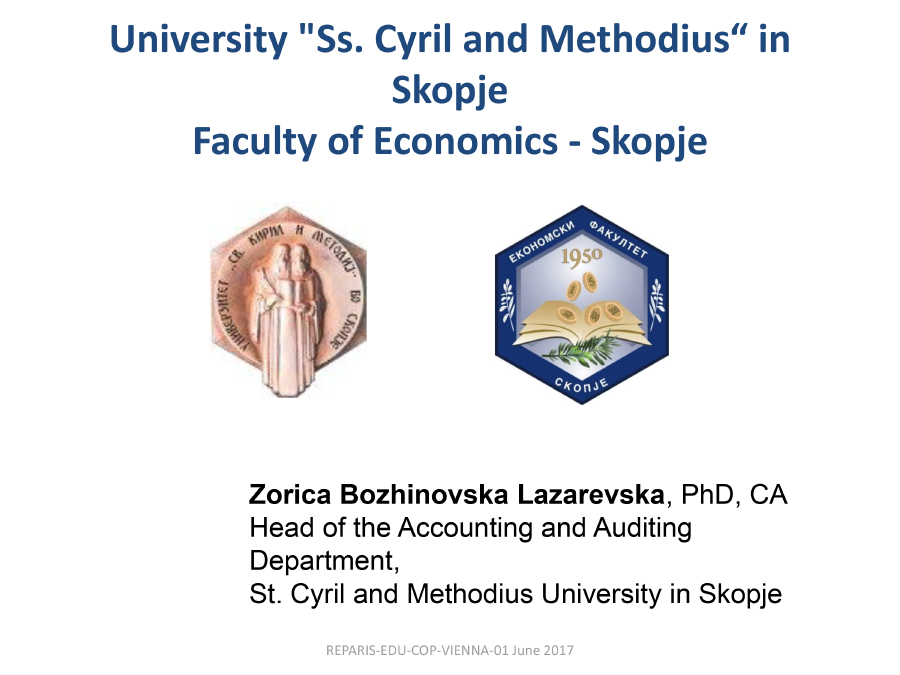 [University "Ss. Cyril and Methodius" in Skopje] Key Opportunities: Exploring Future Accountancy Education Reforms