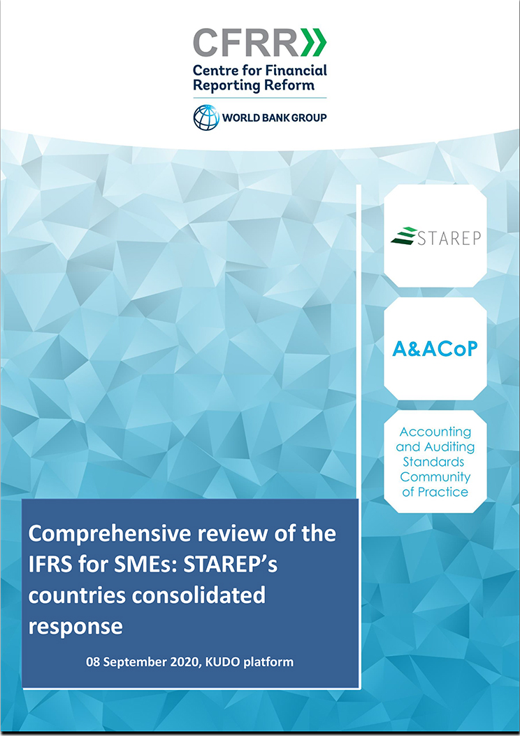 “Comprehensive review of the IFRS for SMEs: STAREP’s countries consolidated response” Agenda