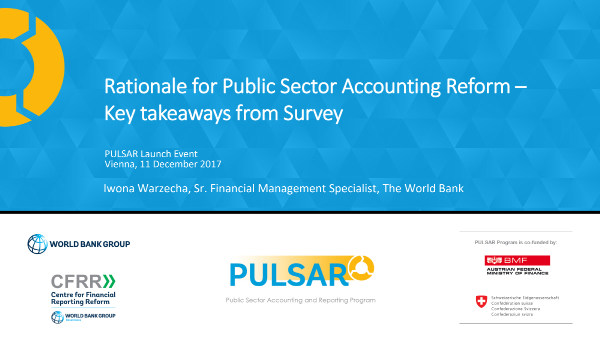 Rationale for Public Sector Accounting Reform – Key takeaways from Survey