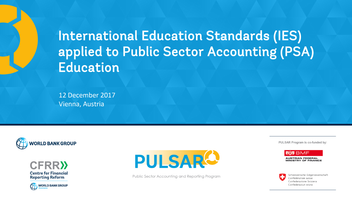 International Education Standards (IES) applied to Public Sector Accounting (PSA) Education