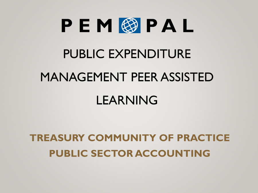 PEMPAL: Treasury Community of Practice, Public Sector Accounting