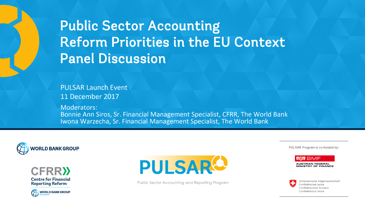 Public Sector Accounting Reform Priorities in the EU Context: Panel Discussion 