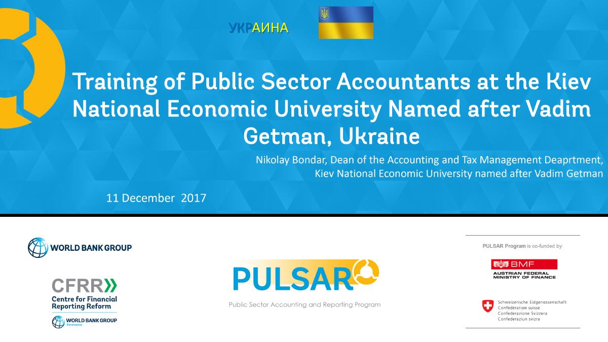 Training of Public Sector Accountants at the Kiev National Economic University Named after Vadim Getman, Ukraine
