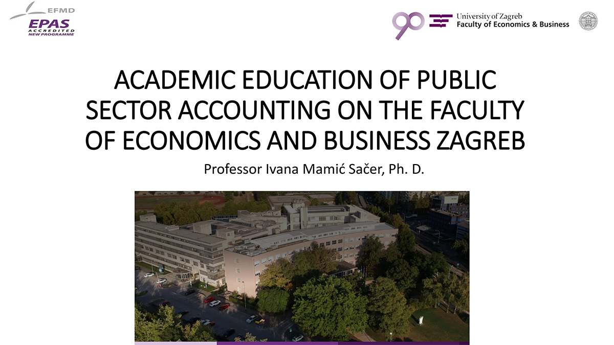 Academic Education of Public Sector Accounting on the Faculty of Economics and Business Zagreb