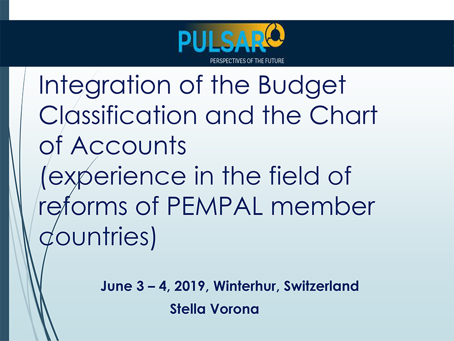 Integration of the Budget Classification and the Chart of Accounts