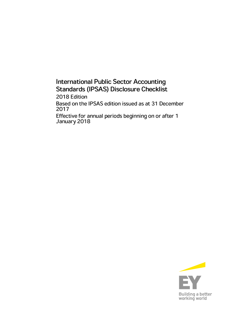 International Public Sector Accounting Standards Disclosure Checklist 2018 Edition