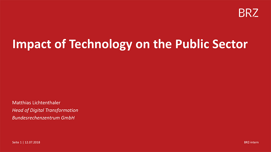 Impact of Technology on the Public Sector 
