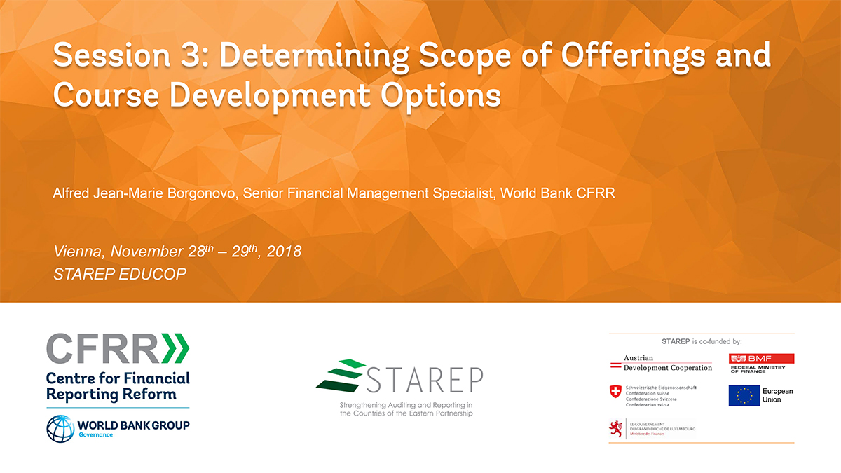 Session 3: Determining Scope of Offerings and Course Development Options