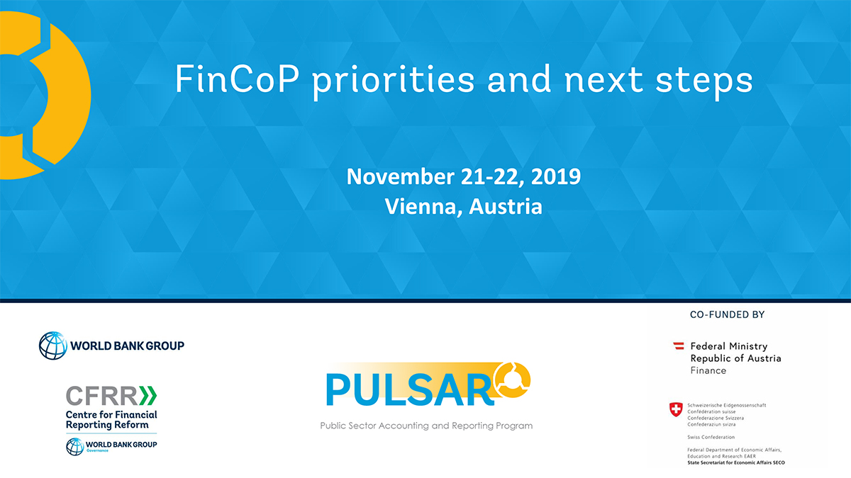 FinCoP priorities and next steps for 2019-2020