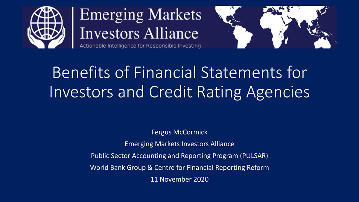 The benefits of financial statements for investors and Credit Rating Agencies