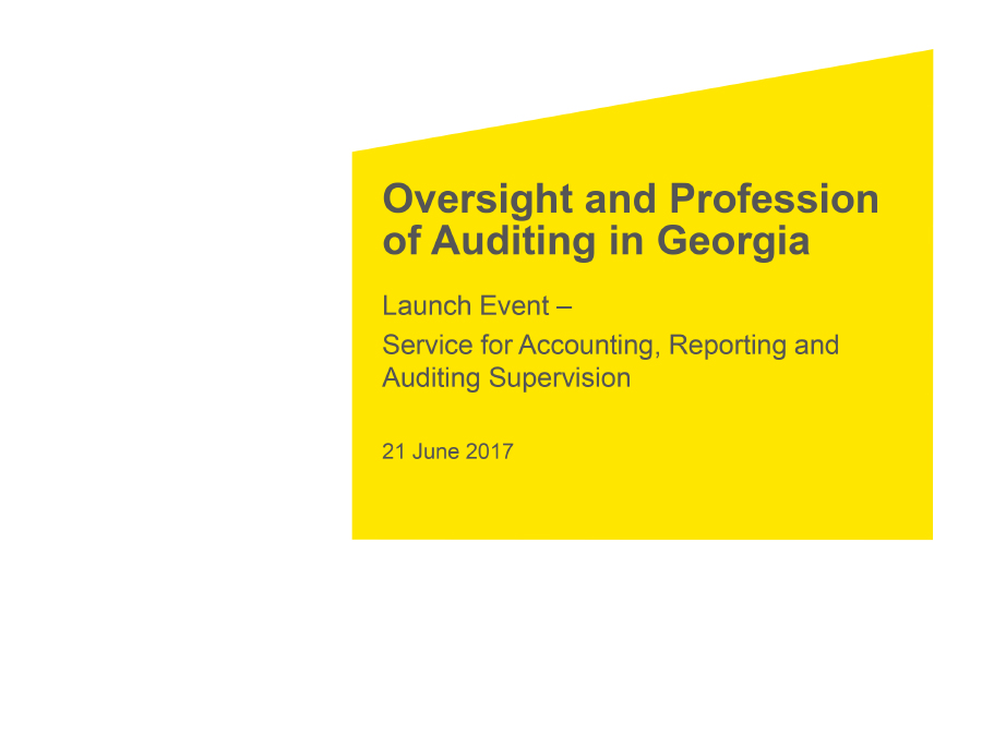 Service for Accounting, Reporting and Audit Supervision: IFRS for SMEs