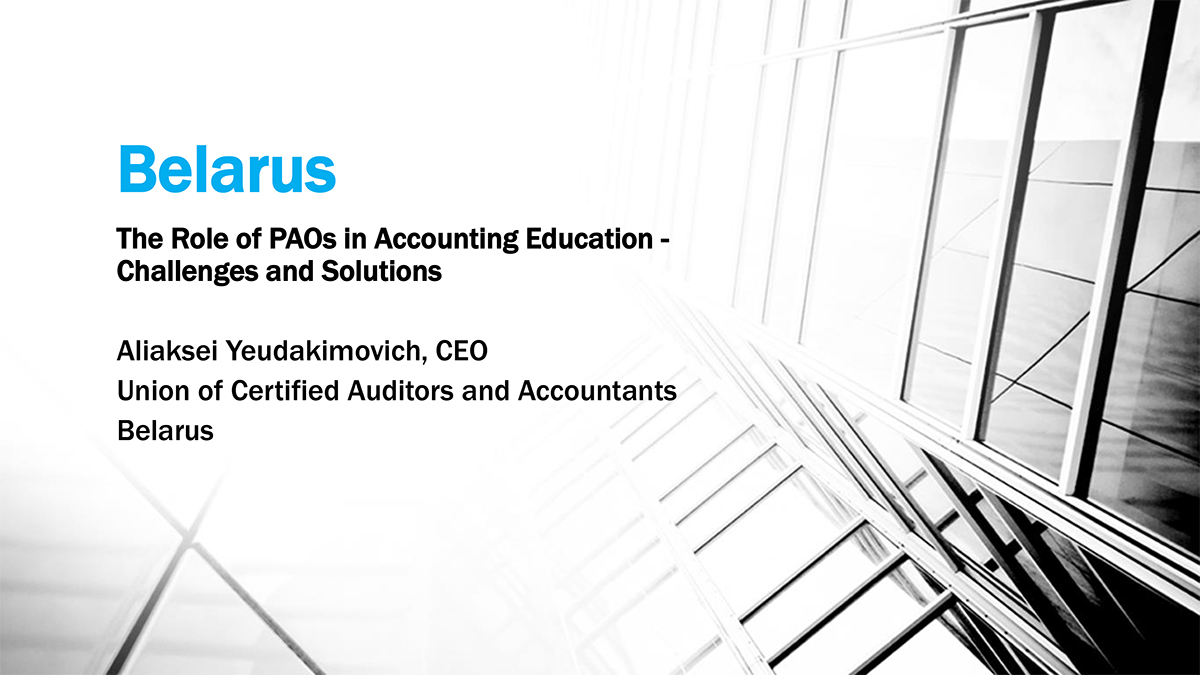 The Role of PAOs in Accounting Education - Challenges and Solutions 