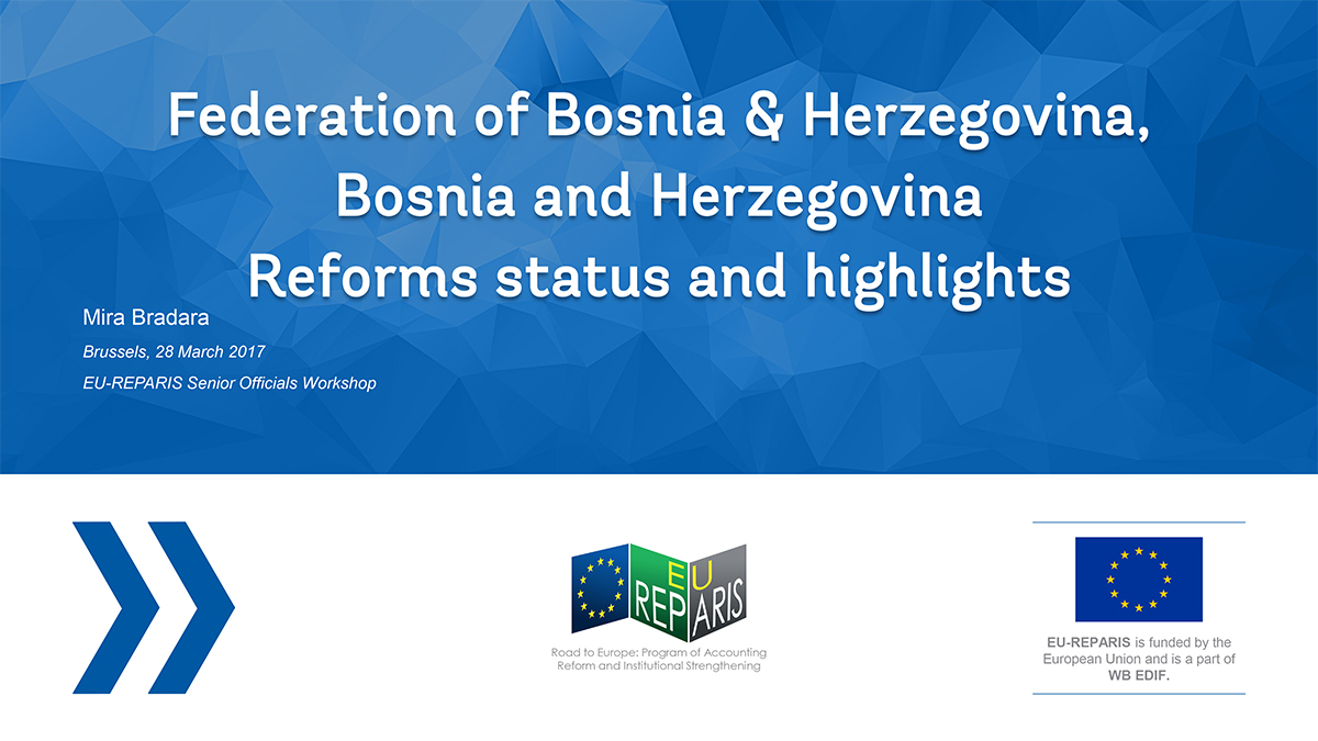 [Federation of Bosnia & Herzegovina] Reforms status and highlights 