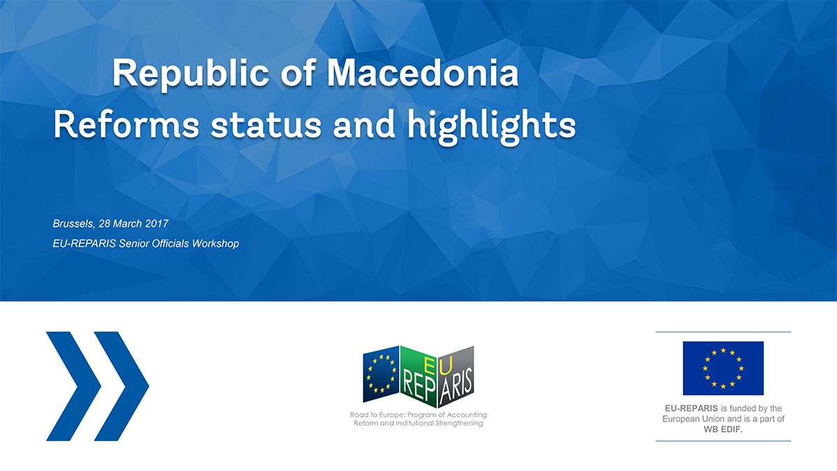 [Republic of Macedonia] Reforms status and highlights