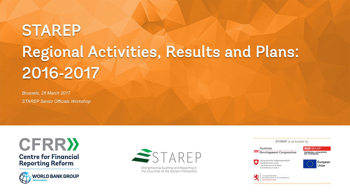 STAREP Regional Activities, Results and Plans: 2016-2017 