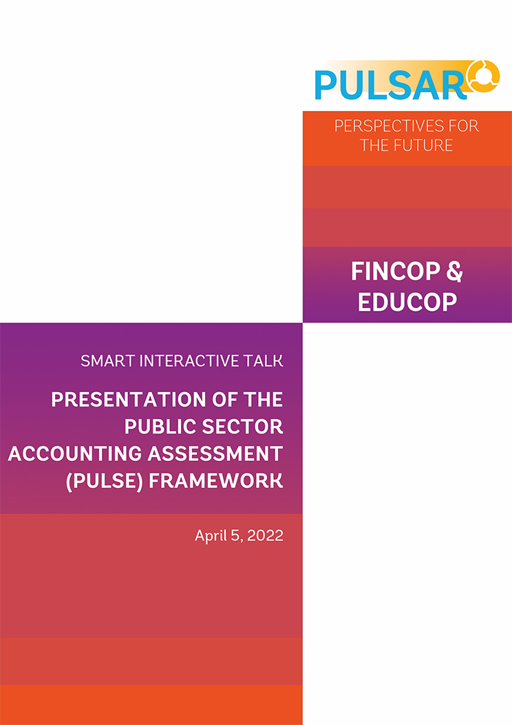 "Presentation of the Public Sector Accounting Assessment (PULSE) Framework" Agenda