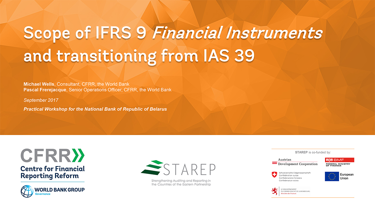 Scope of IFRS 9 Financial Instruments and transitioning from IAS 39 (Full) 