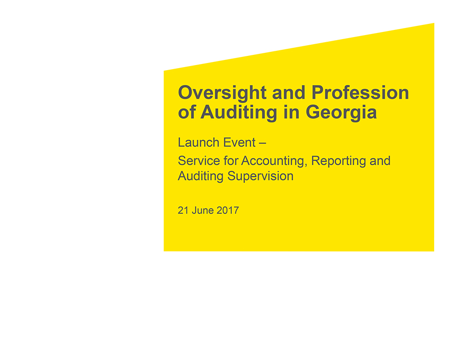 Oversight and Profession of Auditing in Georgia