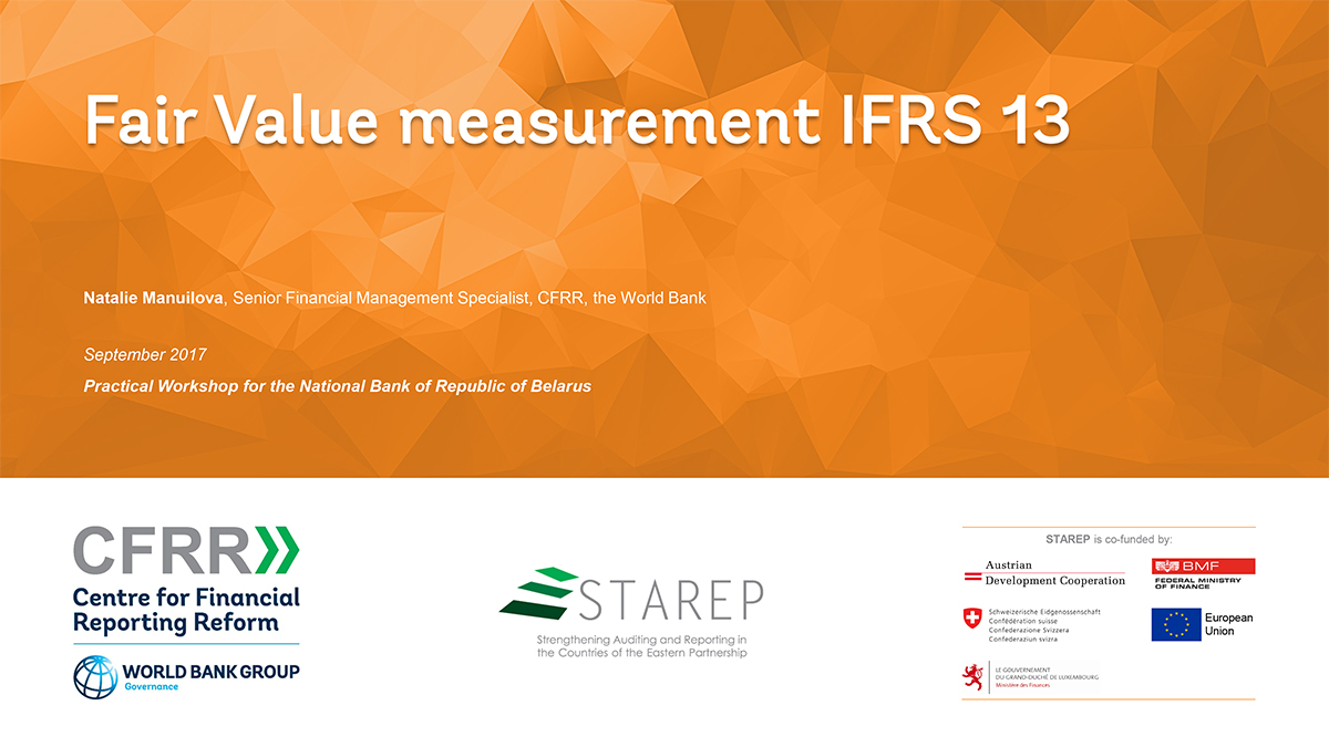 Fair Value measurement IFRS 13