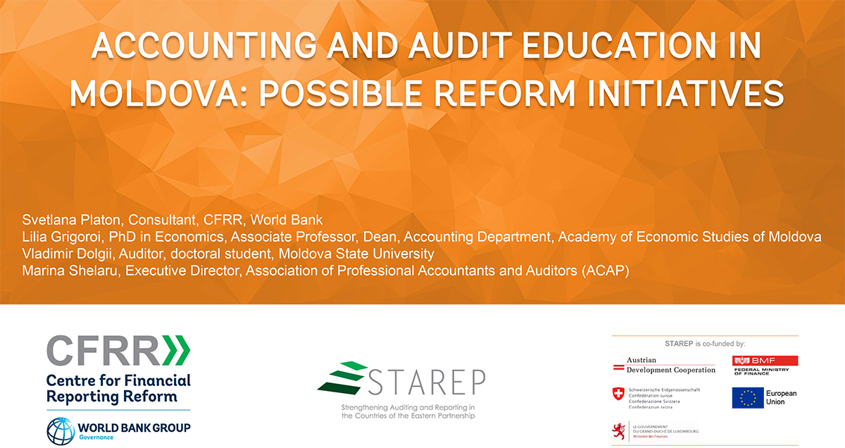Accounting and Audit Education in Moldova: Possible Reform Initiatives