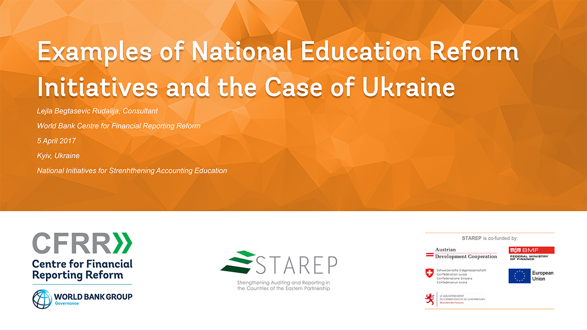 Examples of National Education Reform Initiatives and the Case of Ukraine