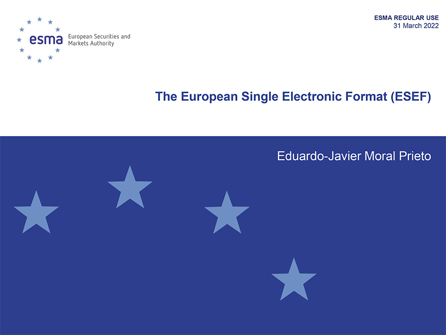 The European Single Electronic Format (ESEF)