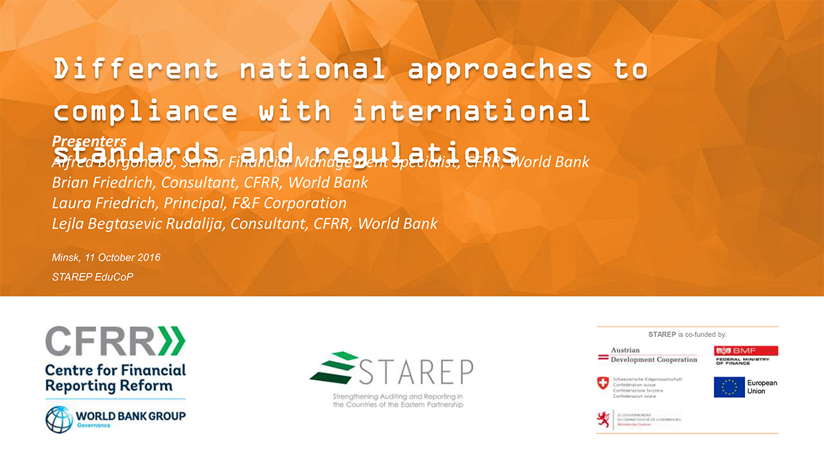 Different national approaches to compliance with international standards and regulations