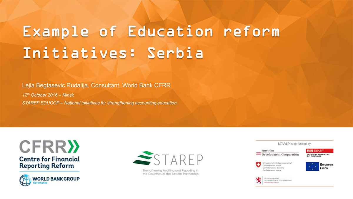 Example of Education reform Initiatives: Serbia
