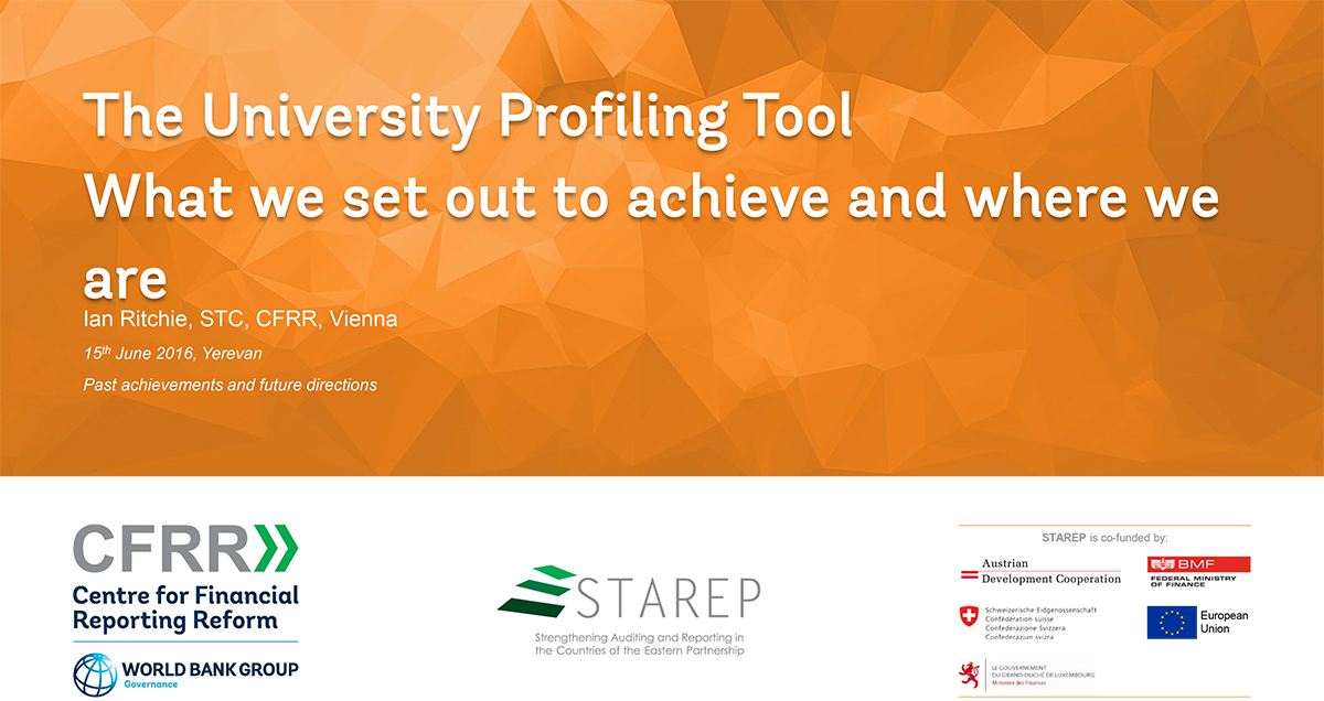 The University Profiling Tool: What we set out to achieve and where we are