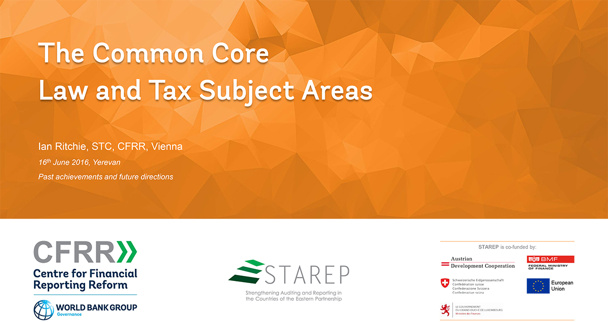 The Common Core: Law and Tax Subject Areas